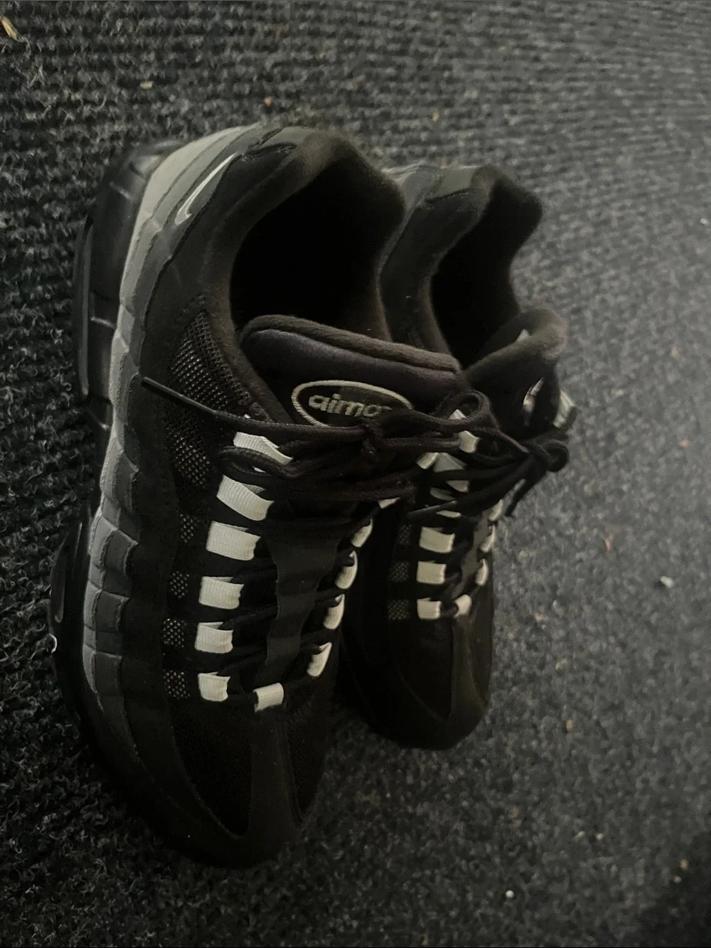 Nike Air Max Men's Black with White Accent Sneakers